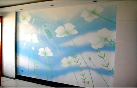 永德画墙绘怎么画好白云的蓬松感？