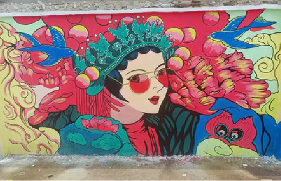 永德墙体彩绘-网红墙