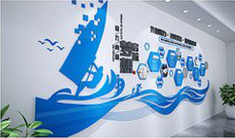 永德海浪主题文化墙如何设计？