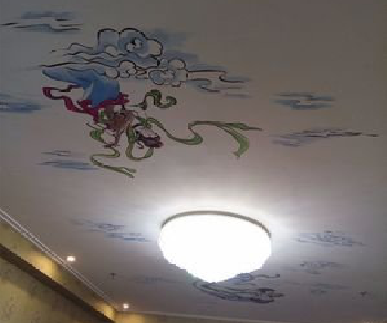 永德如何快速绘制天花板上的手绘墙？