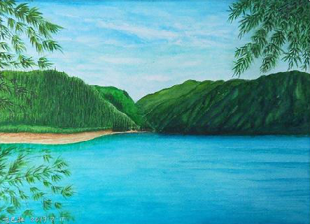 永德在墙绘中，如何绘画绿水青山？