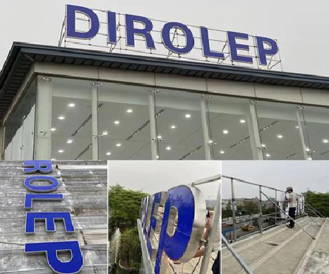 永德楼顶发光字安装的注意事项。